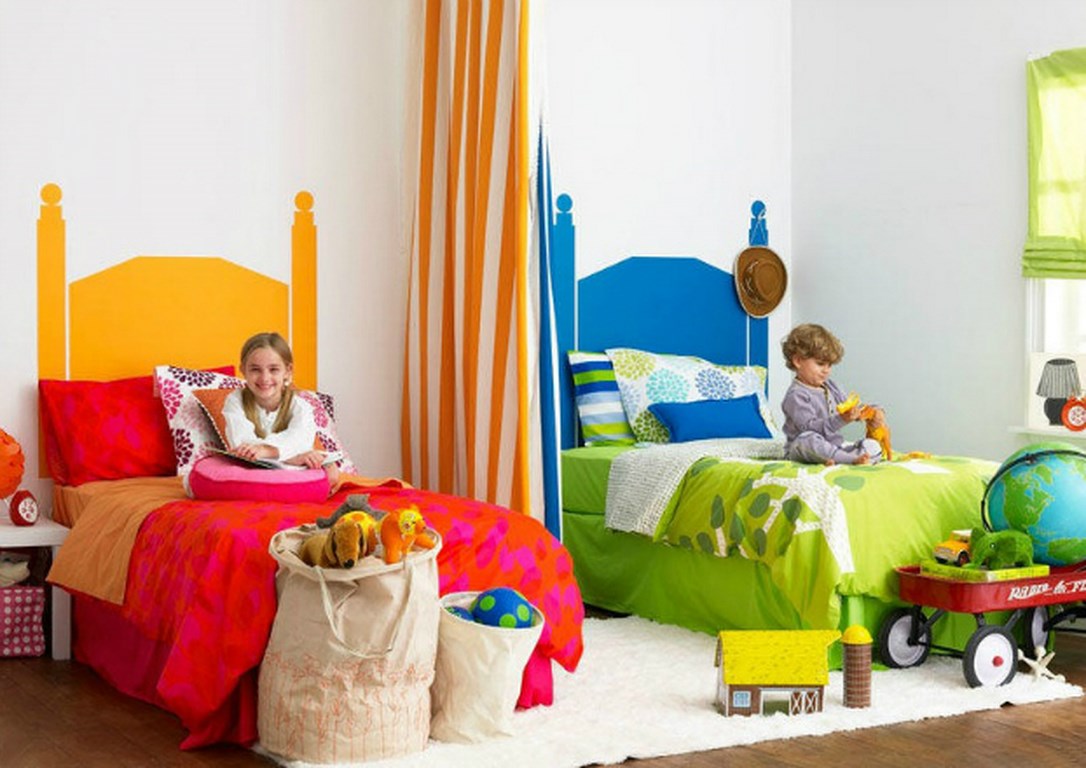 Дизайн детской комнаты для 4 детей