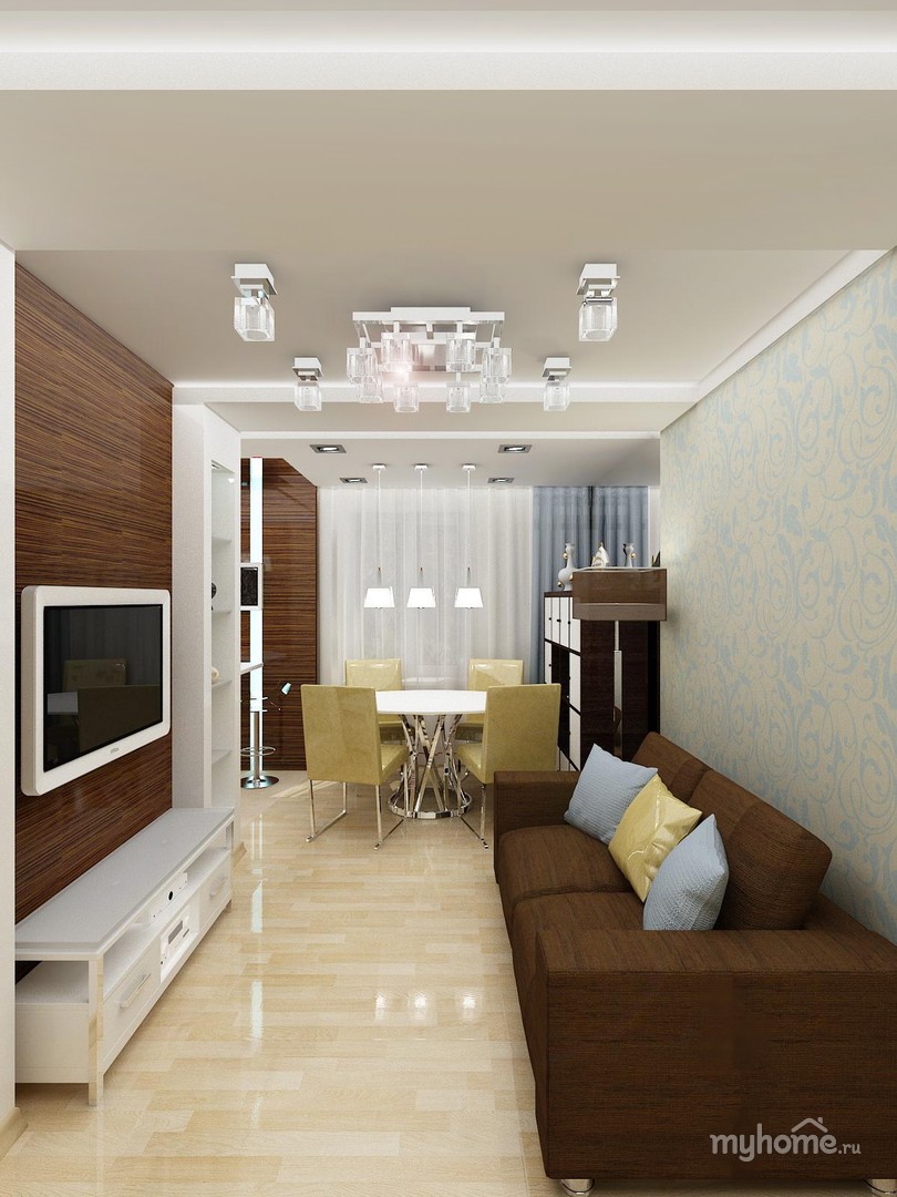 Дизайн для однокомнатной квартиры 33 кв м