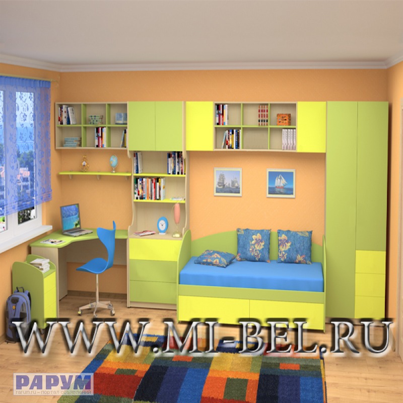 Детская комната встроенная мебель