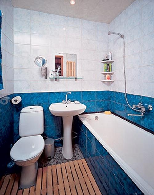 Интерьер маленьких ванных комнат в квартире